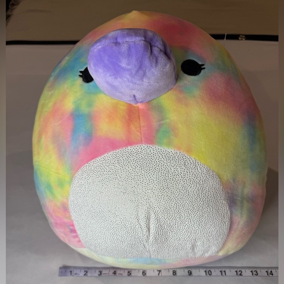 Squishmallows 14” Brindall the Platypus Colorful Plush Pet Toy Kids Plush - Picture 10 of 12